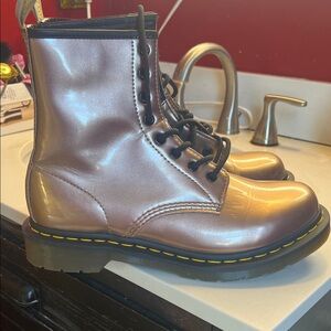 Dr. Martens Shiny Pink women’s boots